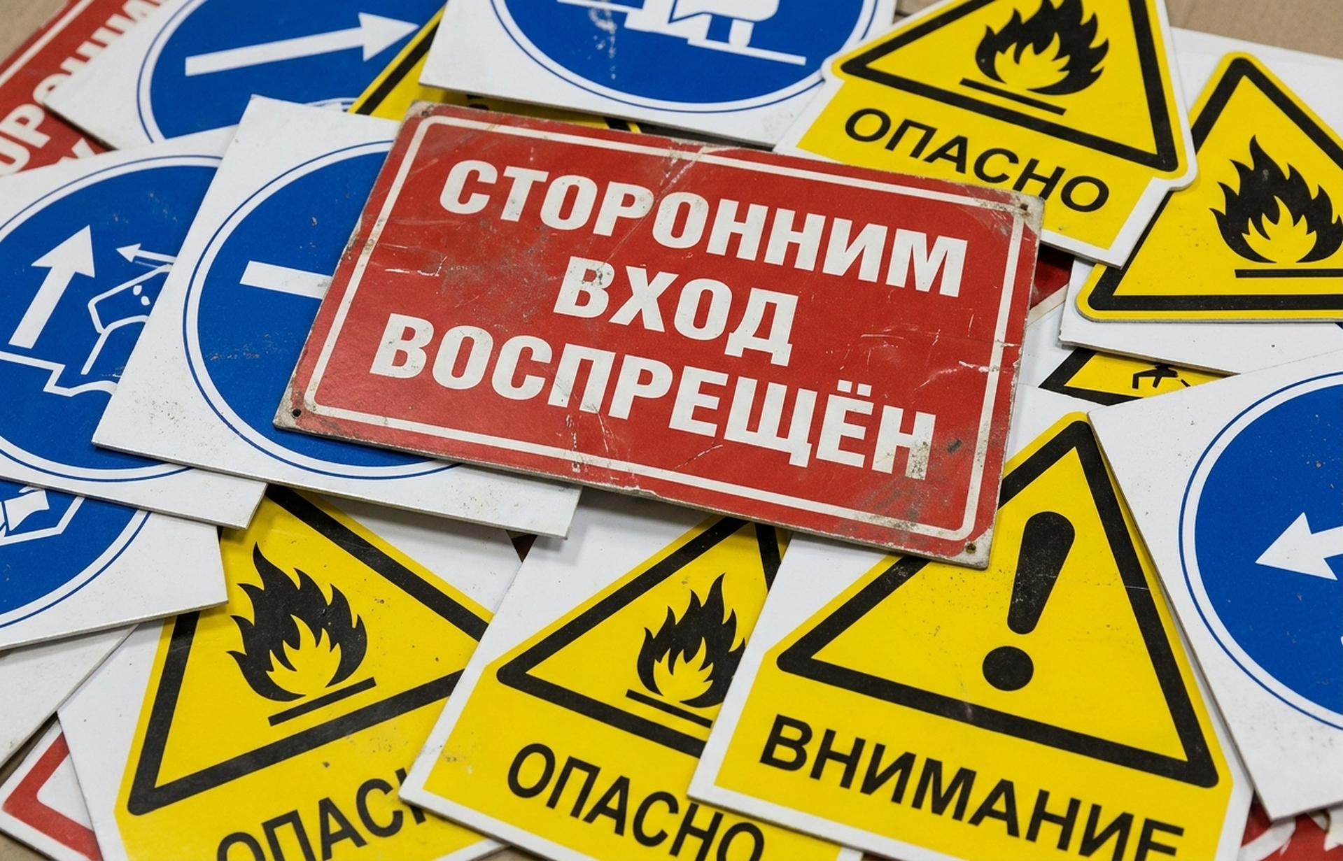 Знаки безопасности и дистанции